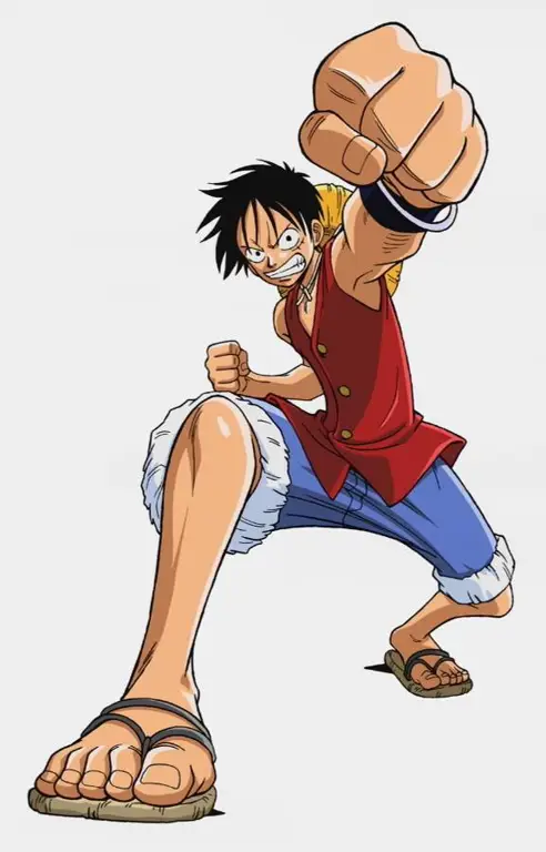 Perayaan Kemenangan Kru Topi Jerami Gambar Luffy dan kru merayakan kemenangan