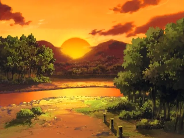 Pemandangan indah di dunia Naruto Shippuden Gambar pemandangan dalam anime Naruto Shippuden