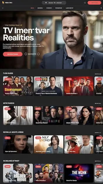 Layar platform streaming film Antarmuka layanan streaming film