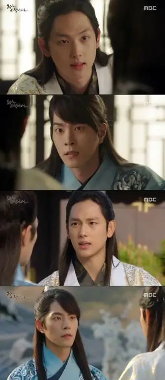 Adegan romantis dalam drama The King Loves Screenshot adegan dari drama The King Loves