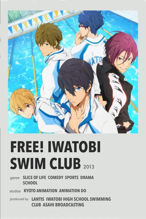 Poster Resmi Free! Iwatobi Swim Club Poster anime Free! Iwatobi Swim Club